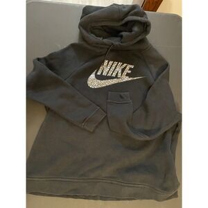 Nike Women's Black Pullover Hoodie Sweatshirt Size XL